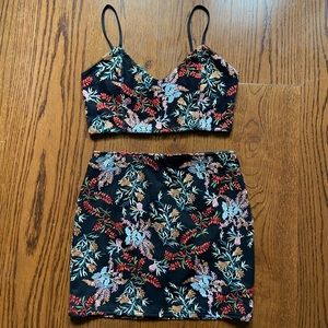 UO Floral Embroidered Matching Set